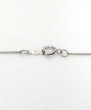 Load image into Gallery viewer, 10k White Gold Pave .10ctw Round Diamond Sideways Cross Necklace 18&quot; - 20&quot;
