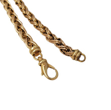 Load image into Gallery viewer, 14k Yellow Gold 6mm Snake Weave Link Long Necklace 24&quot;
