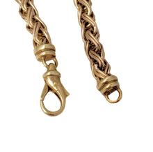 Load image into Gallery viewer, 14k Yellow Gold 6mm Snake Weave Link Long Necklace 24&quot;
