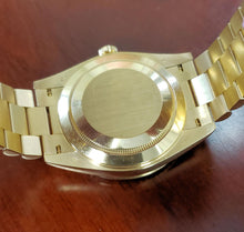 Load image into Gallery viewer, 40mm Rolex Day Date President 18k Yellow Gold Diamond Dial Fluted Bezel 228348
