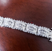 Load image into Gallery viewer, 6.00ct Diamond Convex 9mm Tennis Bracelet in 14k White Gold
