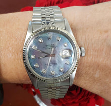 Load image into Gallery viewer, 36mm Rolex 1978 Datejust Oyster Perpetual Stainless Jubilee MOP Diamond 16014
