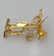 Load image into Gallery viewer, 18k Yellow Gold Diamond Ruby Coral Turquoise Clown Violinist Pin Brooch
