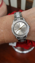 Load and play video in Gallery viewer, 28mm 2023 Ladies Rolex Oyster Perpetual Steel Diamond Oyster Silver Dial 276200
