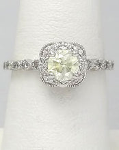 Load image into Gallery viewer, 1.00 CT. T.W. Round Diamond Ornate Halo Engagement Ring 14k White Gold
