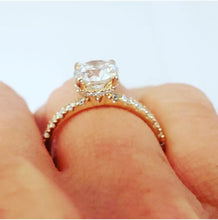 Load image into Gallery viewer, 1.75ct T.W. Round Natural GIA Certified Diamond Engagement Ring 14k Yellow Gold
