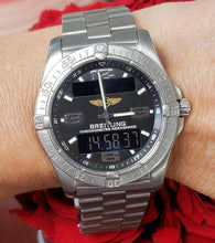 Load image into Gallery viewer, 42mm Breitling Chronometre Aerospace Digital Titanium Chronograph Watch E79362
