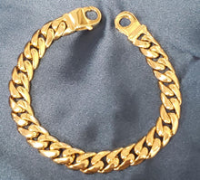 Load image into Gallery viewer, Mens 14k Yellow Gold 10mm Cuban Link Bracelet 53.5g 8 1/2&quot;
