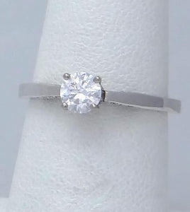 Tacori 18k White Gold 1/2ct Cubic Zirconia Semi Mount Engagement Ring