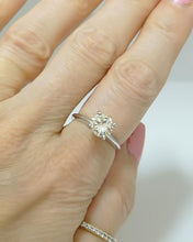 Load image into Gallery viewer, 14k White Gold 1.26ct VS2 Round Natural Diamond Solitaire Engagement Ring
