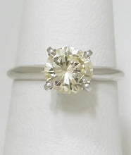 Load image into Gallery viewer, 14k White Gold 1.26ct VS2 Round Natural Diamond Solitaire Engagement Ring
