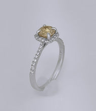 Load image into Gallery viewer, 14k White Gold S Kashi 1.00ct Round Diamond Halo Engagement Ring
