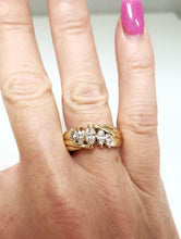 Load image into Gallery viewer, 1.00ct DIAMOND 5 STONE MARQUISE ANNIVERSARY RING in 14K YELLOW GOLD
